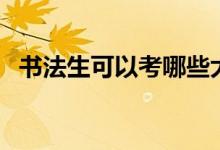 书法生可以考哪些大学（高考招生的学校）
