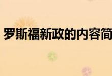 罗斯福新政的内容简介（罗斯福新政的内容）
