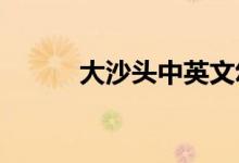 大沙头中英文幼儿园的地址在哪