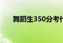 舞蹈生350分考什么大学（能上几本）