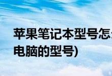 苹果笔记本型号怎么看(如何查看苹果笔记本电脑的型号)