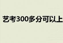 艺考300多分可以上什么学校（哪个大学好）