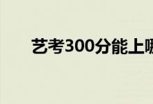 艺考300分能上哪（可以读什么大学）