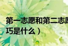 第一志愿和第二志愿的区别（高考志愿填报技巧是什么）