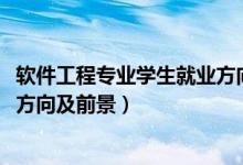软件工程专业学生就业方向和前景（2022软件工程专业就业方向及前景）