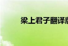 梁上君子翻译版(梁上君子翻译)