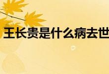 王长贵是什么病去世的（你有看过这部剧吗）