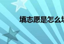填志愿是怎么填的(方法是什么)