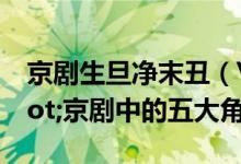 京剧生旦净末丑（\"一目了然\"京剧中的五大角色）