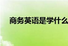 商务英语是学什么的（毕业后能干什么）