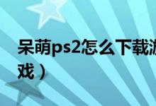 呆萌ps2怎么下载游戏（索尼ps2怎么下载游戏）
