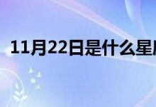 11月22日是什么星座（星座特征简单介绍）