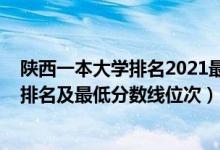 陕西一本大学排名2021最新排名表（2022年陕西一本大学排名及最低分数线位次）