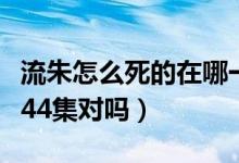 流朱怎么死的在哪一集（甄嬛传中流朱死于第44集对吗）