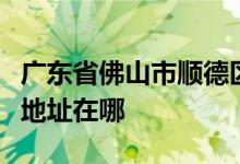 广东省佛山市顺德区第一中学（顺德一中）的地址在哪