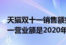 天猫双十一销售额突破4982亿——天猫双十一营业额是2020年