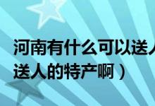 河南有什么可以送人的特产（河南有什么可以送人的特产啊）