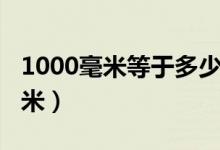 1000毫米等于多少公尺（1000毫米等于多少米）