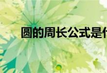 圆的周长公式是什么（怎么计算周长）
