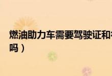 燃油助力车需要驾驶证和行车证吗（燃油助力车需要驾驶证吗）