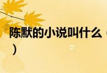 陈默的小说叫什么（小说主角陈默是什么小说）