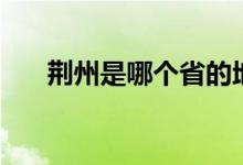 荆州是哪个省的地方(荆州是哪个省)