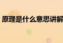 原理是什么意思讲解视频(原理是什么意思)