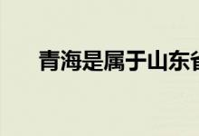 青海是属于山东省吗(青海是山东吗)