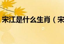 宋江是什么生肖（宋江被招安的时候什么年）