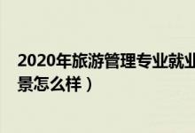 2020年旅游管理专业就业前景（2022旅游管理专业就业前景怎么样）