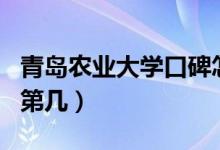 青岛农业大学口碑怎么样好就业吗（全国排名第几）