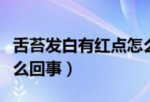 舌苔发白有红点怎么调理(舌苔发白有红点怎么回事)