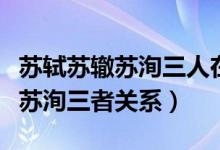 苏轼苏辙苏洵三人在历史上的称号（苏轼苏辙苏洵三者关系）