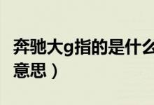奔驰大g指的是什么(奔驰大g和小g是指什么意思)