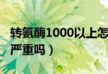 转氨酶1000以上怎么治疗（转氨酶1000以上严重吗）