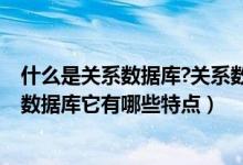 什么是关系数据库?关系数据库有哪些特点?(什么是关系型数据库它有哪些特点)