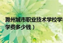 滁州城市职业技术学校学费（滁州城市职业学院各专业一年学费多少钱）