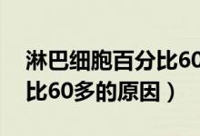 淋巴细胞百分比60多严重吗(淋巴细胞百分比60多的原因)