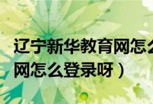 辽宁新华教育网怎么登录注册（辽宁新华教育网怎么登录呀）