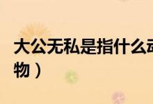 大公无私是指什么动物（大公无私是指什么动物）