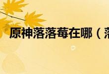 原神落落莓在哪（落落莓共有多少刷新点）