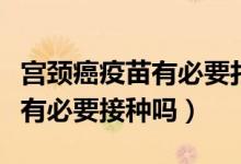 宫颈癌疫苗有必要打吗（宫颈癌疫苗在临床上有必要接种吗）