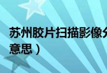 苏州胶片扫描影像分析软件报价（sz军牌什么意思）