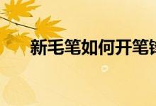 新毛笔如何开笔锋（新毛笔如何开笔）
