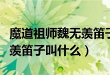 魔道祖师魏无羡笛子曲纯音乐（魔道祖师魏无羡笛子叫什么）