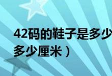 42码的鞋子是多少厘米的脚（42码的鞋子是多少厘米）
