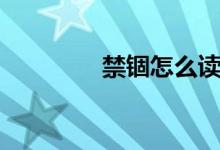 禁锢怎么读（禁锢的意思）