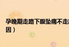 孕晚期走路下腹坠痛不走路不疼(孕晚期走路下腹坠痛的原因)