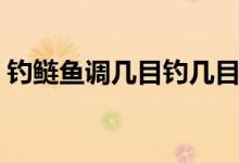 钓鲢鱼调几目钓几目最好（钓鲢鱼调漂方法）