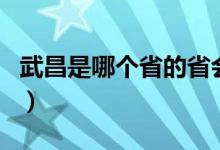 武昌是哪个省的省会城市（武昌是哪个省份的）